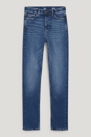 Femei - Slim jeans - talie înaltă - denim-albastru