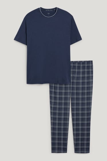 Hommes grandes tailles - Pyjama - bleu foncé