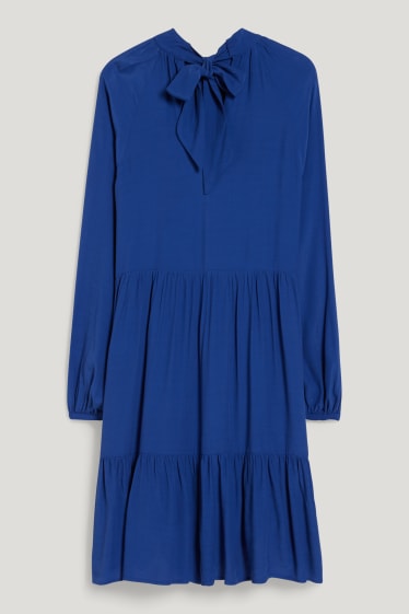 Femmes - Robe à la coupe évasée - bleu foncé