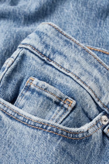 Dámské - Straight jeans - high waist - LYCRA® - džíny - světle modré