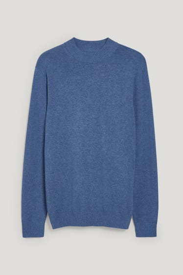 Herren - Pullover mit Kaschmir-Anteil - blau