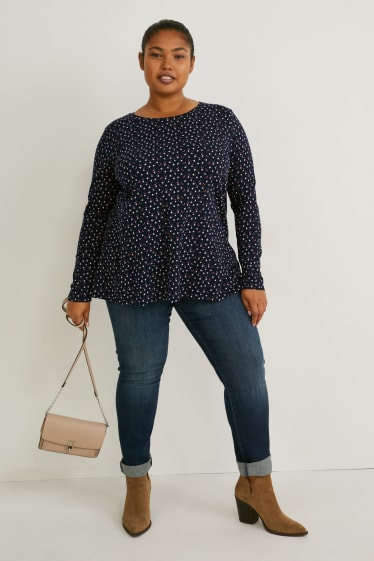 Femmes - Lot de 2 - hauts à manches longues - LYCRA® - bleu  / bleu foncé