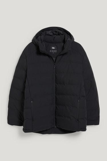Hommes grandes tailles - Doudoune à capuche - noir