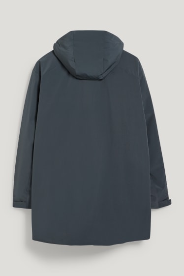 Pánské XL - Parka s kapucí - tmavošedá