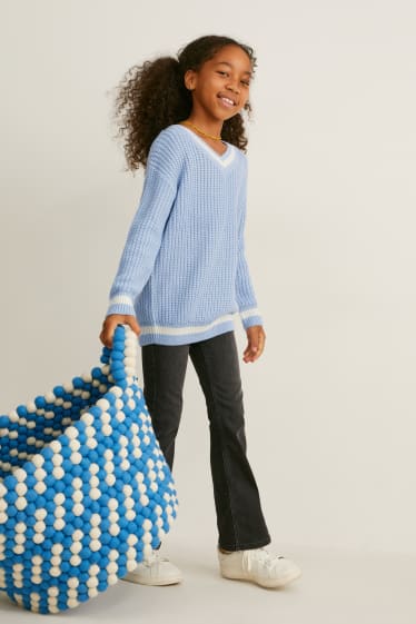 Kids Girls - Sweter - jasnoniebieski