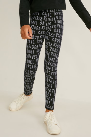 Kids Girls - Set van 3 - legging - kaki