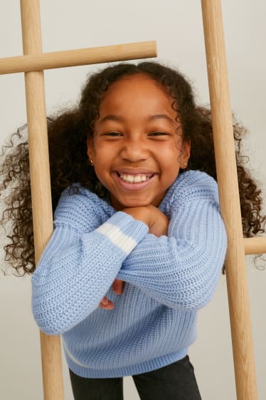 Kids Girls - Sweter - jasnoniebieski