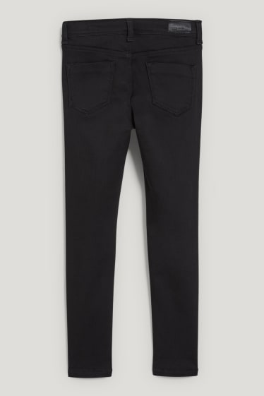 Filles - Skinny jean - jean chaud - jean gris foncé