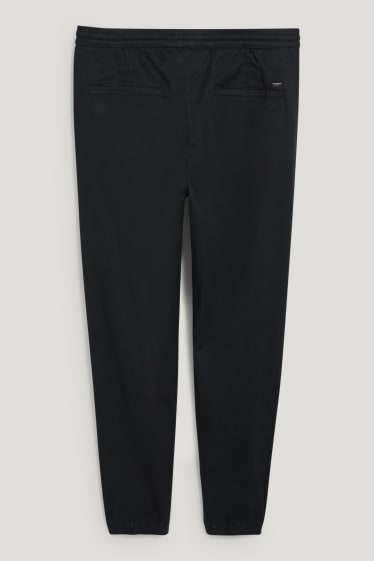 Hommes grandes tailles - Pantalon de toile - coupe droite - LYCRA® - noir
