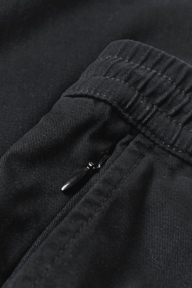 Hommes grandes tailles - Pantalon de toile - coupe droite - LYCRA® - noir