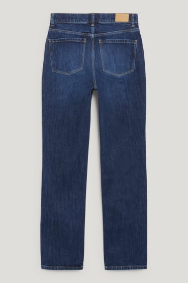 Femei - Straight jeans - talie înaltă - LYCRA® - denim-albastru