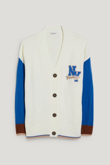 Clockhouse femme - CLOCKHOUSE - gilet en maille - blanc crème