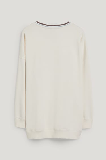 Femmes grandes tailles - CLOCKHOUSE - sweat - blanc crème