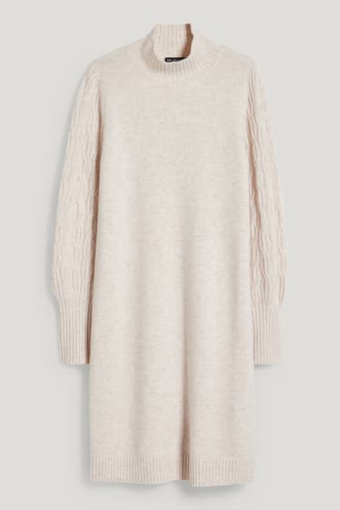 Dona - Vestit de caixmir - beix jaspiat