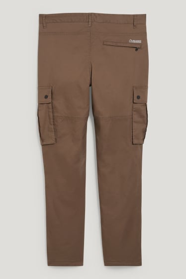 Hommes - Pantalon cargo - regular fit - LYCRA® - kaki