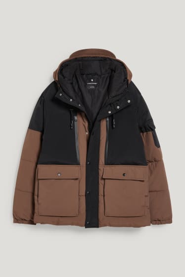 Clockhouse niños - CLOCKHOUSE - chaqueta acolchada con capucha - marrón oscuro