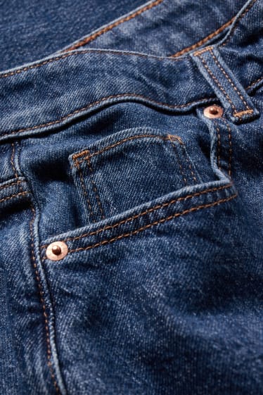 Kobiety - Mom Jeans - wysoki stan - LYCRA® - materiał z recyklingu - dżins-niebieski