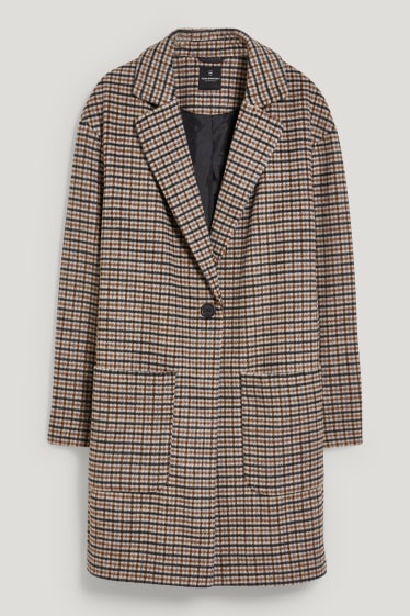 Clockhouse femme - CLOCKHOUSE - manteau - à carreaux - beige / bleu