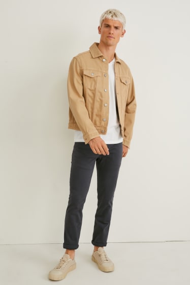 Pánské - Kalhoty - slim fit - Flex - LYCRA® - tmavošedá