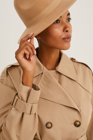 Femmes - Chapeau en laine - beige