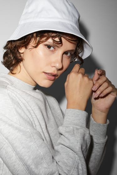Clockhouse femme - CLOCKHOUSE - robe en molleton - gris clair chiné