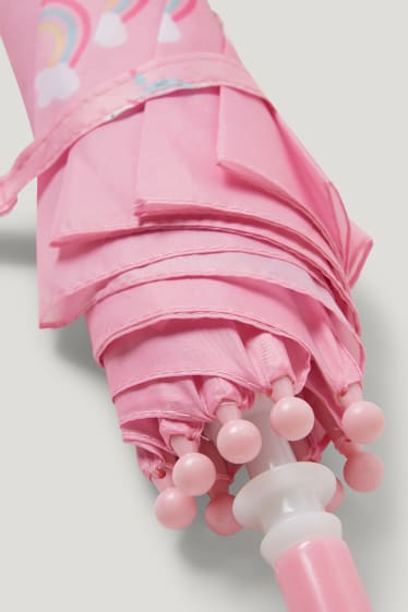 Batolata dívky - Motiv jednorožce - deštník - růžová