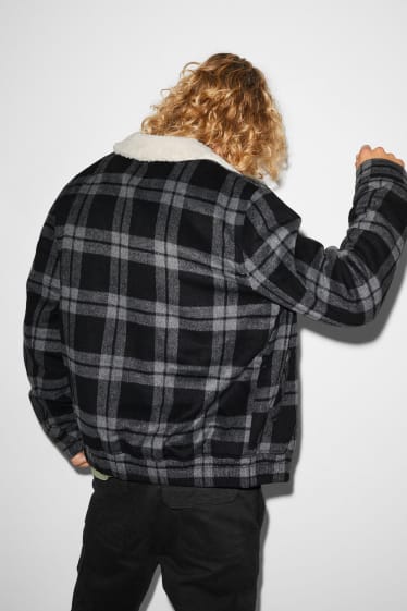 Clockhouse homme - CLOCKHOUSE - veste - à carreaux - noir / gris