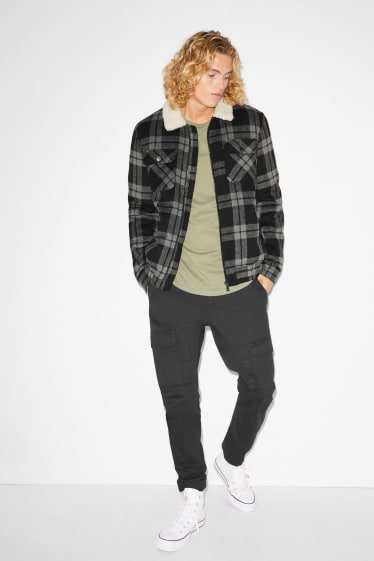 Clockhouse homme - CLOCKHOUSE - veste - à carreaux - noir / gris