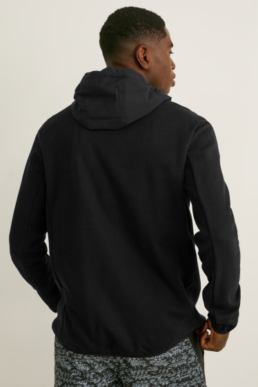 Hombre - Chaqueta funcional con capucha - negro