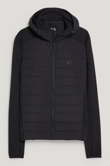 Hombre - Chaqueta funcional con capucha - negro
