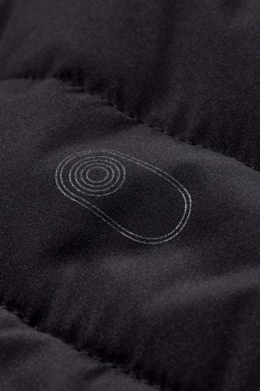Hombre - Chaqueta funcional con capucha - negro