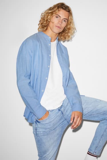 Clockhouse nen - CLOCKHOUSE - camisa - regular fit - coll mao - cotó orgànic - blau clar