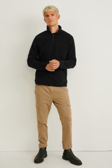 Uomo - Maglione di pile - nero