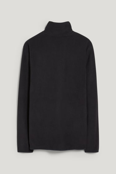 Uomo - Maglione di pile - nero
