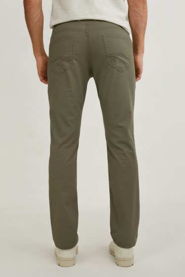 Mężczyźni - Spodnie - straight fit - LYCRA® - zielony