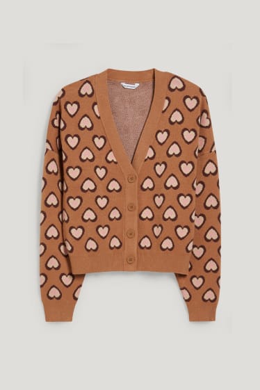 Clockhouse femme - CLOCKHOUSE - gilet en maille - marron clair