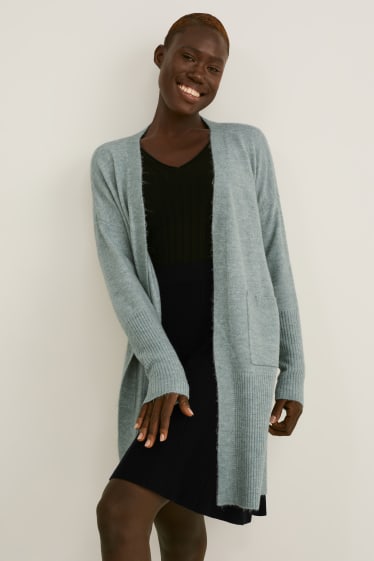 Women - Cardigan - mint green