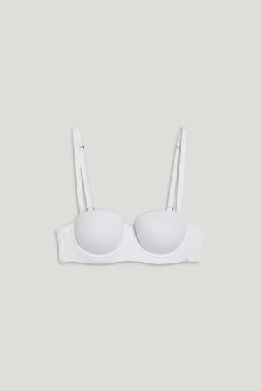 Mujer - Sujetador con aros - BALCONETTE - con relleno - blanco