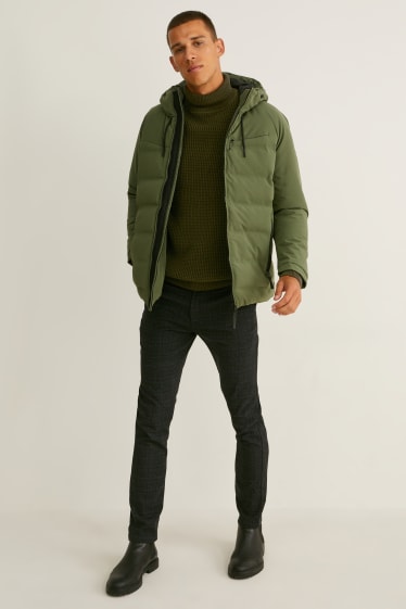 Herren - Rollkragenpullover - khaki