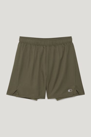Hombre - Shorts funcionales - verde oscuro