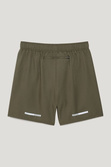 Hombre - Shorts funcionales - verde oscuro