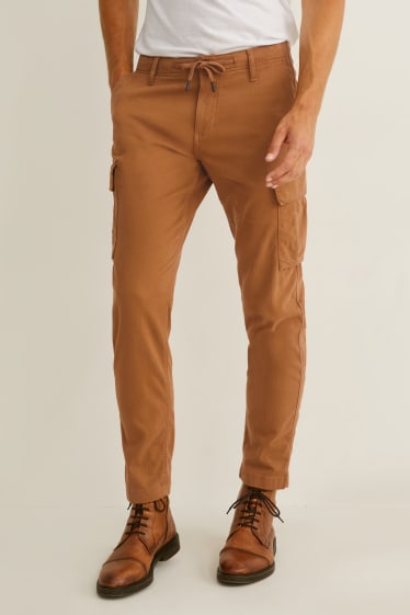 Herren - Cargohose - Tapered Fit - Flex - LYCRA® - havanna