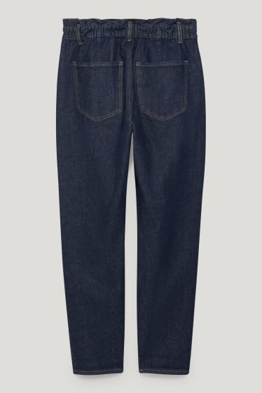 Donna - Tapered jeans - vita alta - LYCRA® - da materiali riciclati - jeans blu
