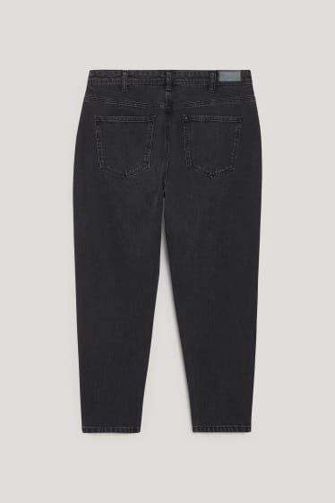 Dames XL - CLOCKHOUSE - mom jeans - high waist - jeansdonkergrijs