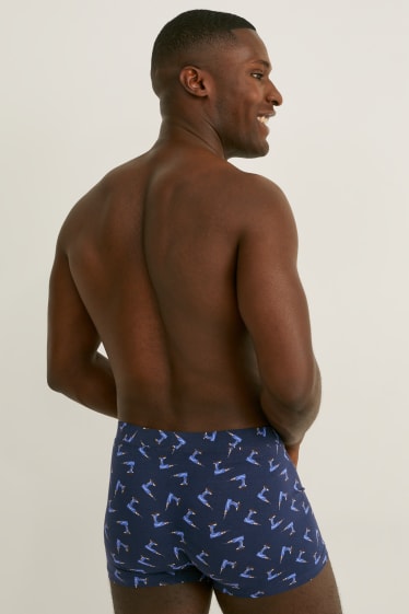Hommes - Lot de 2 - boxers - LYCRA® - bleu foncé / gris