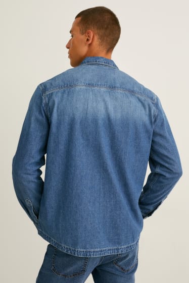 Herren - Jeanshemd - Regular Fit - jeans-blau