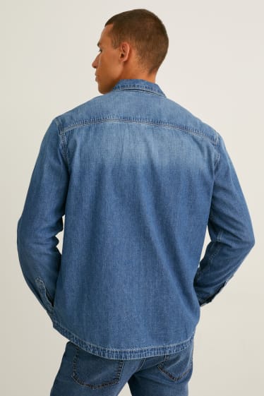 Hombre - Camisa vaquera - regular fit - vaqueros - azul