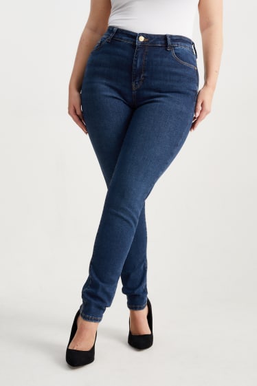 Damen - Skinny Jeans - Mid Waist - Shaping Jeans - LYCRA® - jeans-blau
