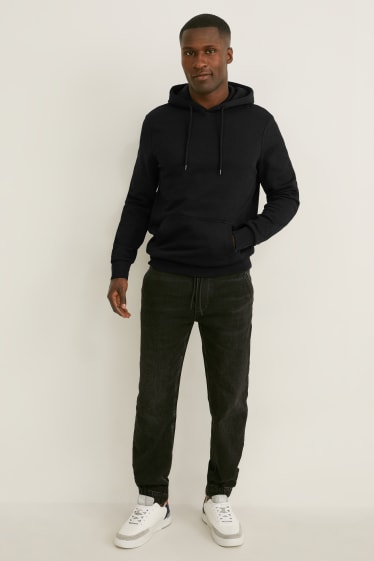 Men - Multipack of 2 - hoodie - organic cotton - black