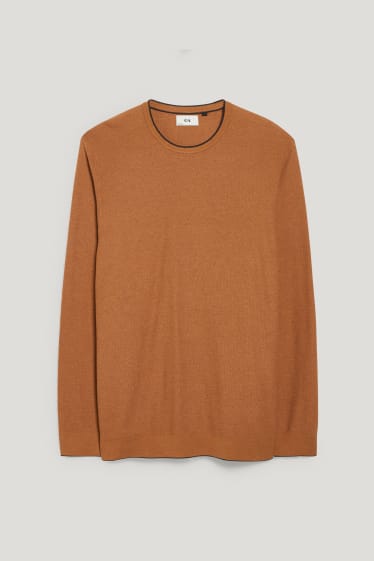 Hommes grandes tailles - Pull - marron clair